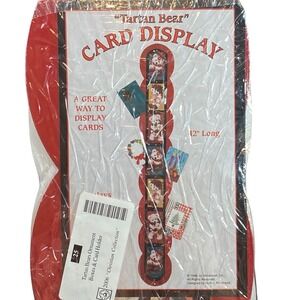 Vintage‎ Tartan Bears Ornament Boxes Card Holders Christmas Christian Collection